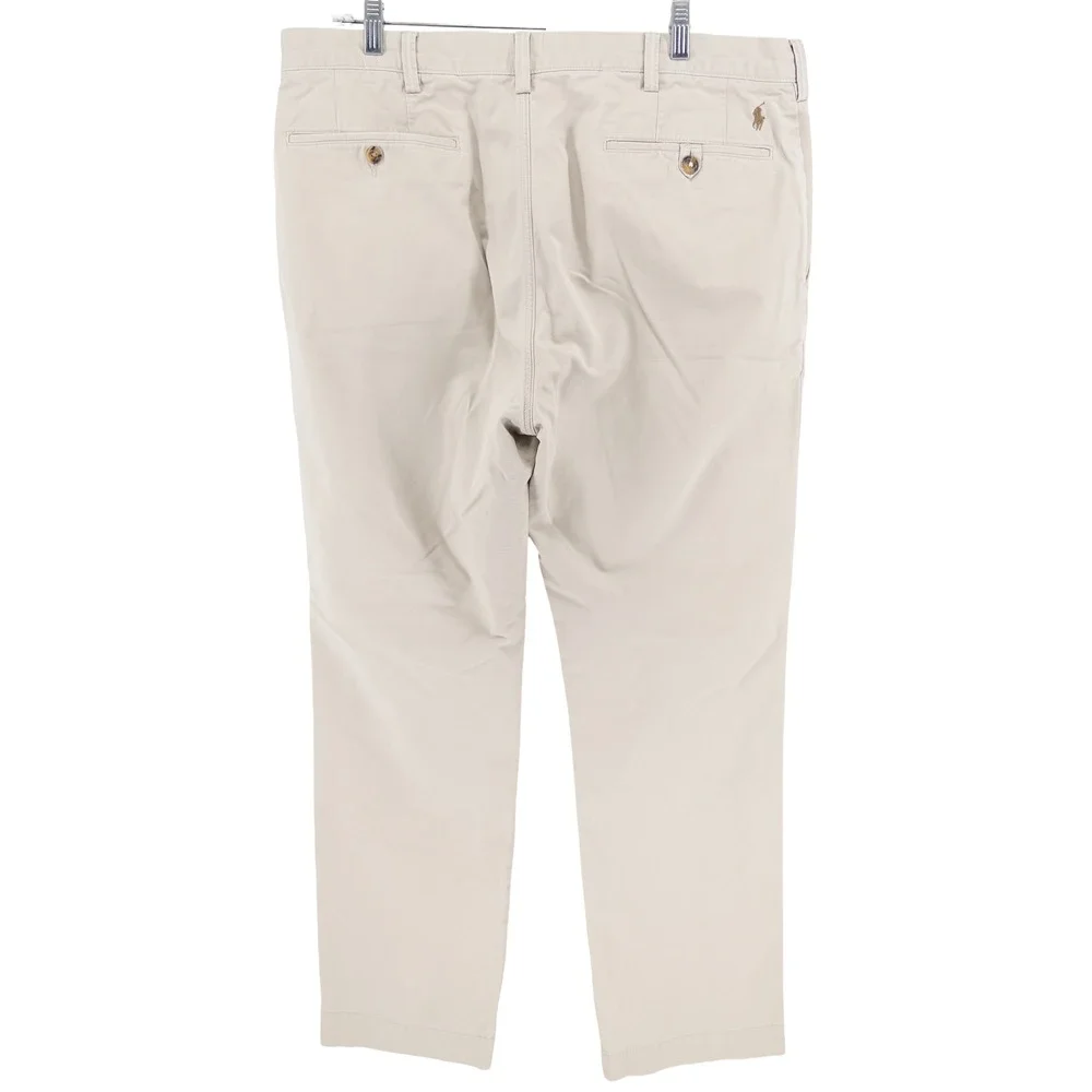 Polo Ralph Lauren Mens 38x32 Stretch Classic Fit Chino Pants Khaki Tan Preppy